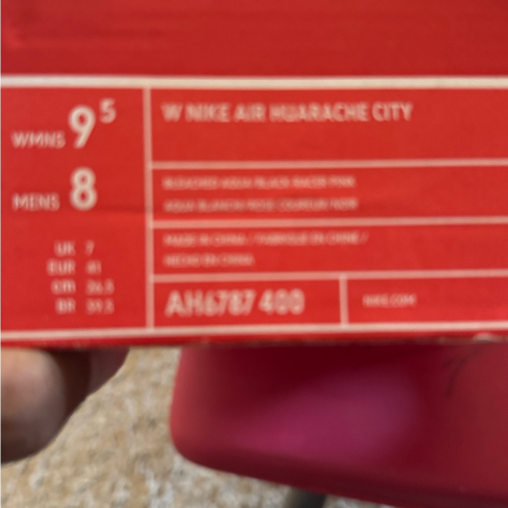 Nike Air Huarache City - Red Athletic Shoes